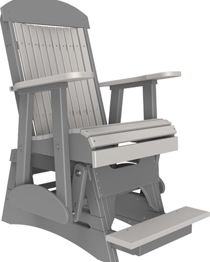 LuxCraft 2 foot Classic Poly Balcony Dove Gray & Slate