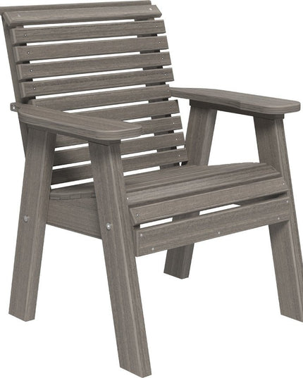LuxCraft 2 foot Plain Poly Bench Coastal Gray