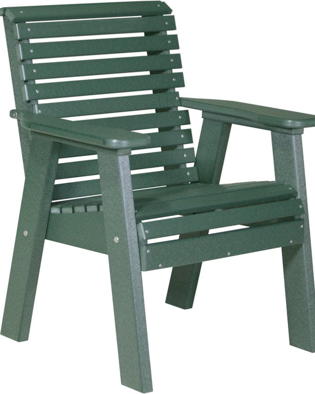 LuxCraft 2 foot Plain Poly Bench Green
