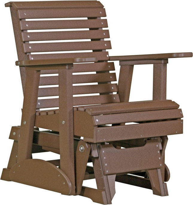 LuxCraft 2 foot Plain Poly Glider Chestnut Brown
