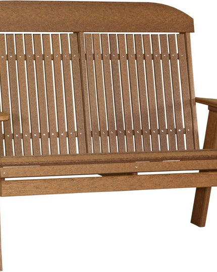 LuxCraft 4 foot Classic Poly Bench Antique Mahogany