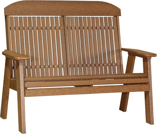 LuxCraft 4 foot Classic Poly Bench Antique Mahogany
