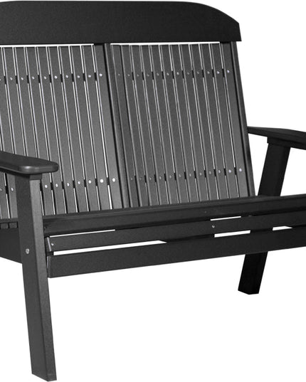 LuxCraft 4 foot Classic Poly Bench Black