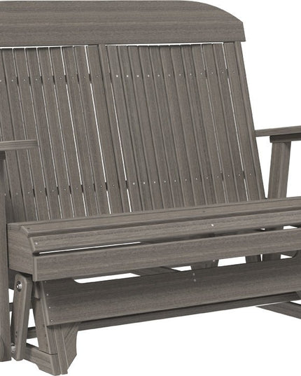 LuxCraft 4 foot Classic Poly Glider Coastal Gray