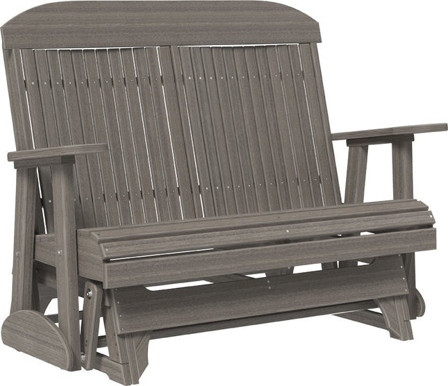 LuxCraft 4 foot Classic Poly Glider Coastal Gray
