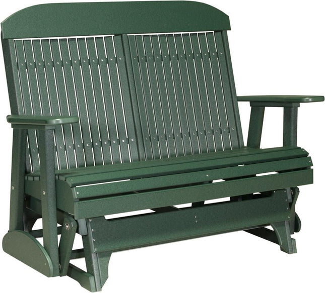 LuxCraft 4 foot Classic Poly Glider Green