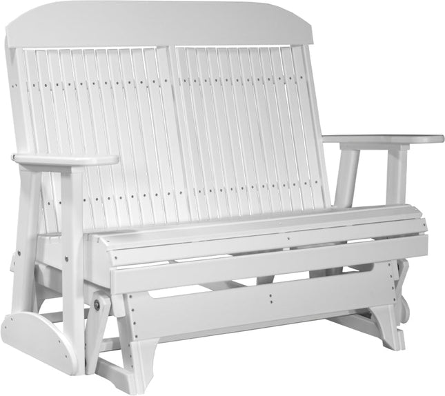 LuxCraft 4 foot Classic Poly Glider White