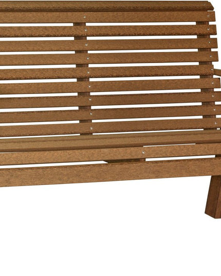 LuxCraft 4 foot Plain Poly Bench Antique Mahogany