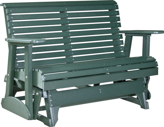LuxCraft 4 foot Plain Poly Glider Green