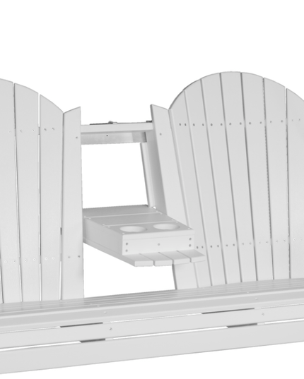 LuxCraft 5' Adirondack Poly Swing (White)