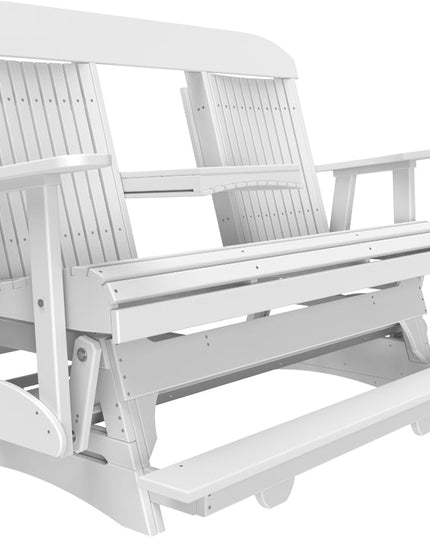 LuxCraft 5 foot Classic Poly Balcony Glider White