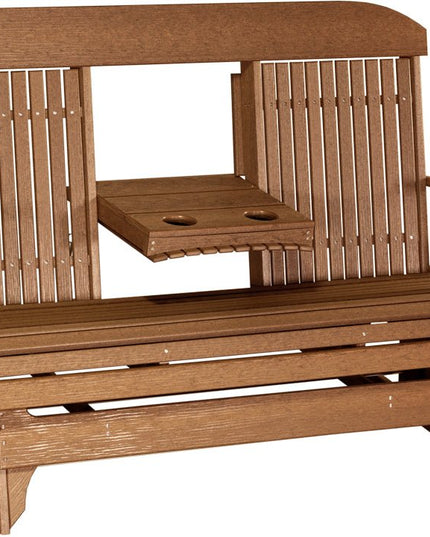 LuxCraft 5 foot Classic Poly Glider Antique Mahogany