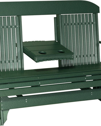 LuxCraft 5 foot Classic Poly Glider Green