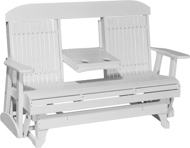 LuxCraft 5 foot Classic Poly Glider White