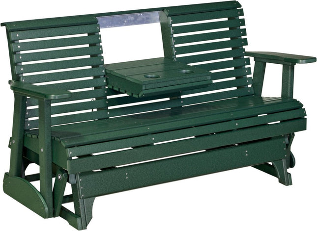LuxCraft 2 foot Swivel Classic Poly Glider Green