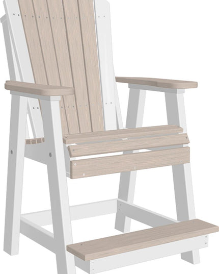 LuxCraft Adirondack Balcony Chair Birch & White