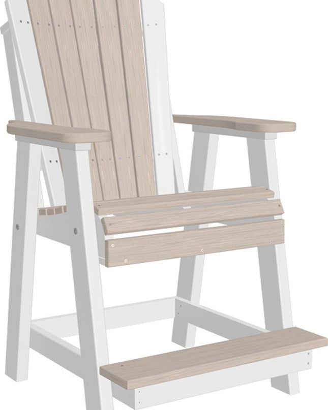 LuxCraft Adirondack Balcony Chair Birch & White