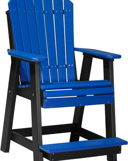 LuxCraft Adirondack Balcony Chair Blue & Black