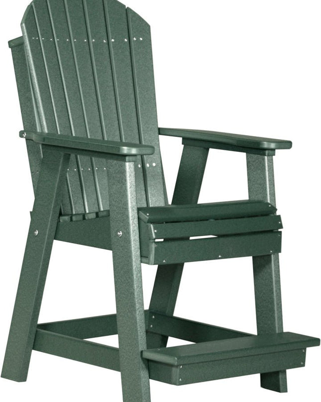 LuxCraft Adirondack Balcony Chair Green