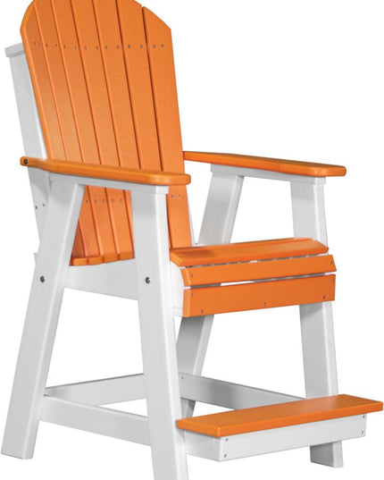 LuxCraft Adirondack Balcony Chair angerine & White