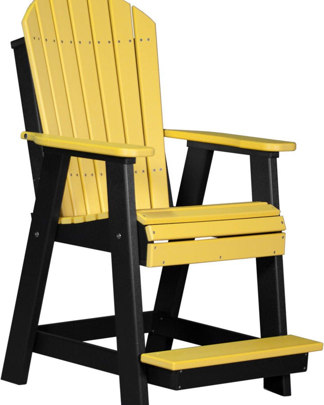 LuxCraft Adirondack Balcony Chair Yellow & Black