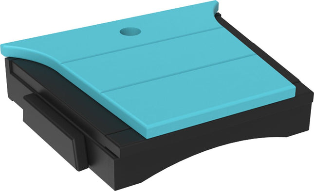 LuxCraft Balcony Tete-a-Tete Table (Aruba Blue & Black)