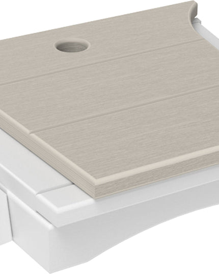 LuxCraft Balcony Tete-a-Tete Table (Birch & White)