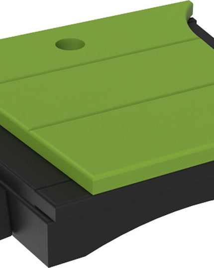LuxCraft Balcony Tete-a-Tete Table (Lime Green & Black)