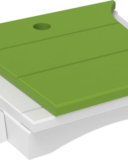 LuxCraft Balcony Tete-a-Tete Table (Lime Green & White)