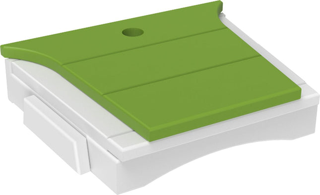LuxCraft Balcony Tete-a-Tete Table (Lime Green & White)