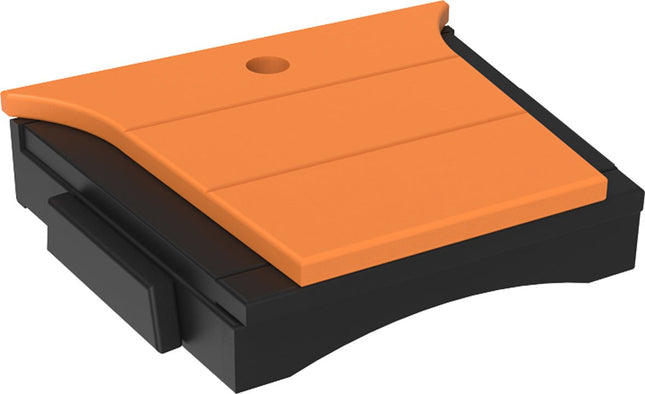 LuxCraft Balcony Tete-a-Tete Table (Tangerine & Black)