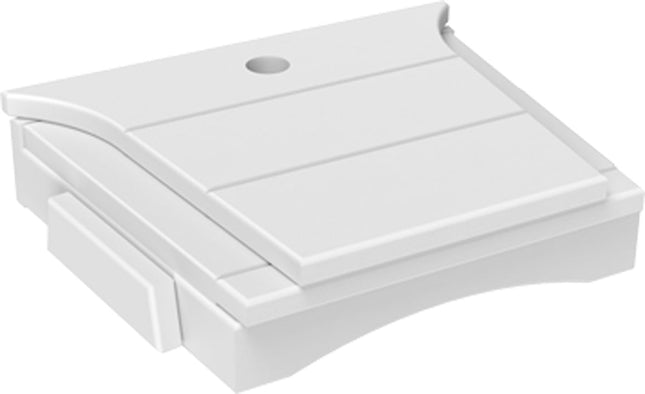 LuxCraft Balcony Tete-a-Tete Table (White)