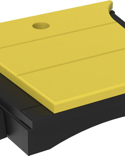 LuxCraft Balcony Tete-a-Tete Table (Yellow & Black)