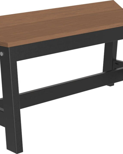 Café Dining Bench (41") Antique Mahogany & Black
