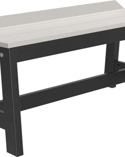Café Dining Bench (41") Dove Gray & Black