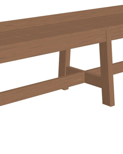 LuxCraft Cafe Dining Bench 72" Antique Mahogany
