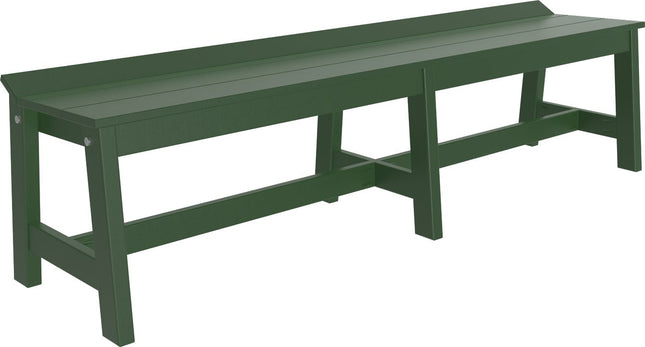 LuxCraft Cafe Dining Bench 72" Green
