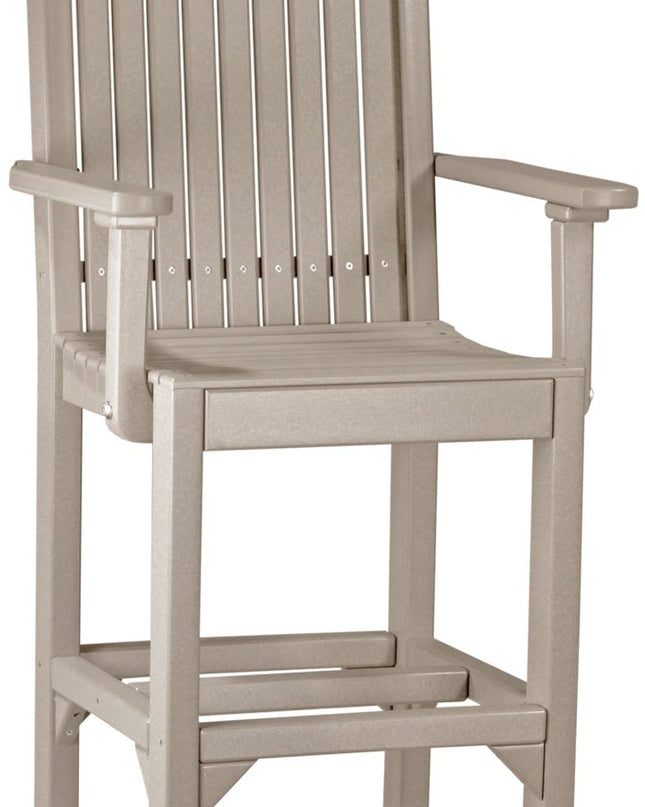 LuxCraft Classic Arm Chair (Bar Height) Weatherwood