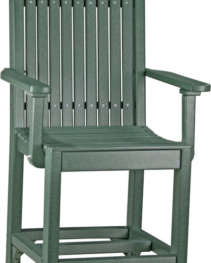 LuxCraft Classic Arm Chair (Counter Height) Green