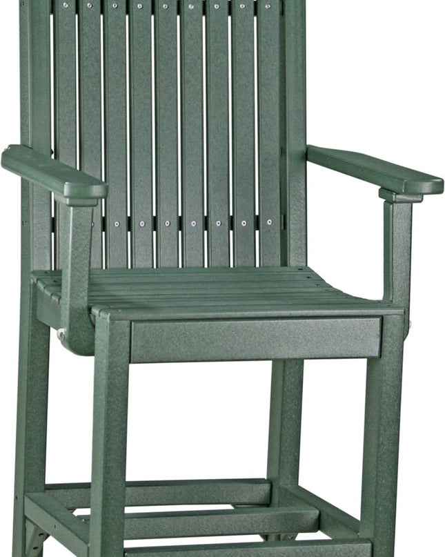 LuxCraft Classic Arm Chair (Counter Height) Green