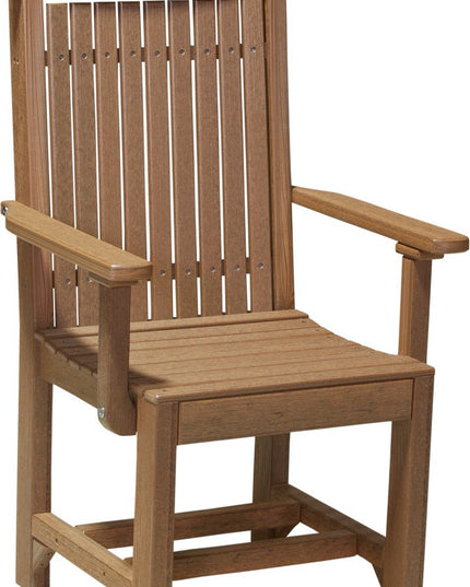 LuxCraft Classic Arm Chair (Dining Height) Antique Mahogany