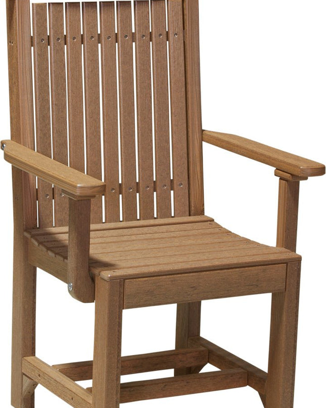 LuxCraft Classic Arm Chair (Dining Height) Antique Mahogany