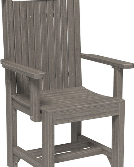 LuxCraft Classic Arm Chair (Dining Height) Coastal Gray