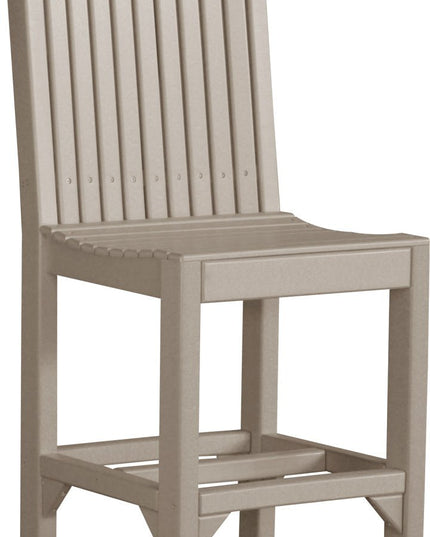 LuxCraft Classic Side Chair (Bar Height) Weatherwood