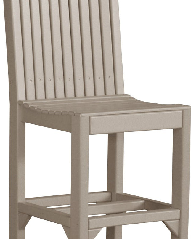 LuxCraft Classic Side Chair (Bar Height) Weatherwood