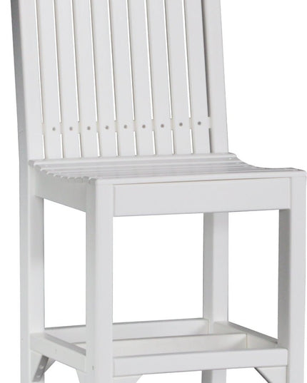 LuxCraft Classic Side Chair (Bar Height) White