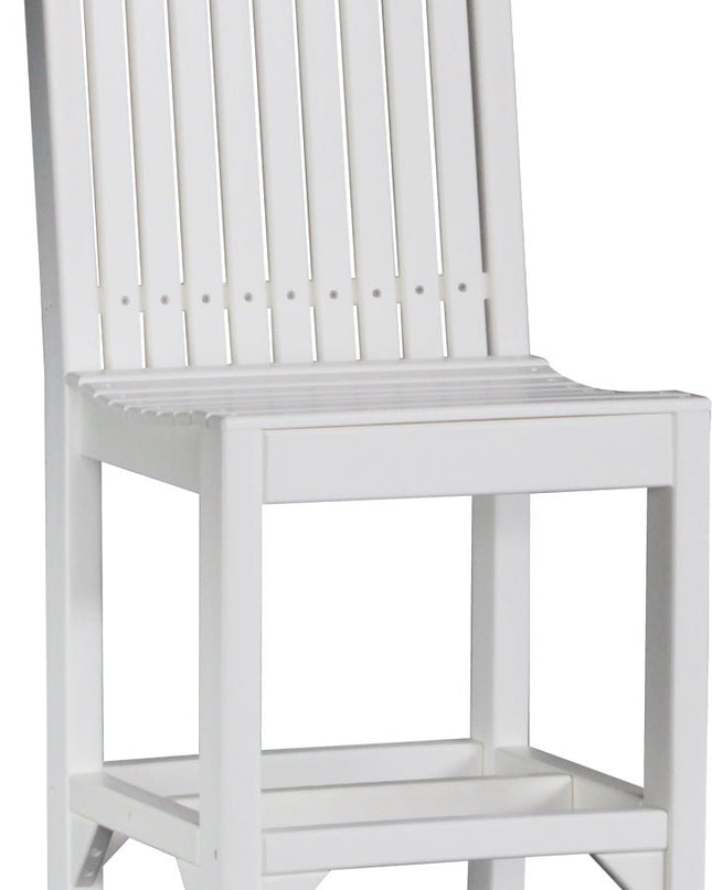 LuxCraft Classic Side Chair (Bar Height) White