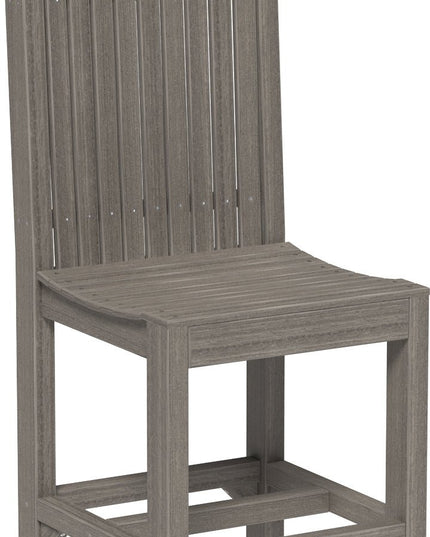 LuxCraft Classic Side Chair (Counter Height) Coastal Gray