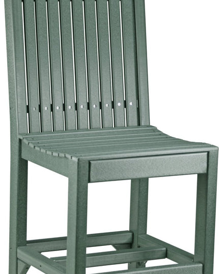 LuxCraft Classic Side Chair (Counter Height) Green