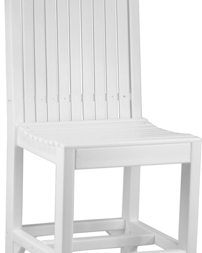 LuxCraft Classic Side Chair (Counter Height) White